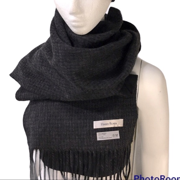 HARRY Rosen Cashmere Scarf - Picture 1 of 8